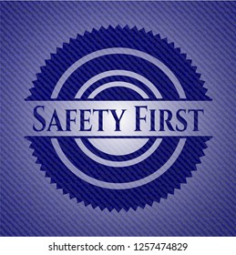Safety First jean background