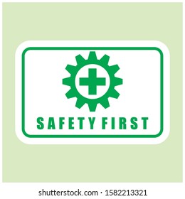 Safety First Logo Vector Design