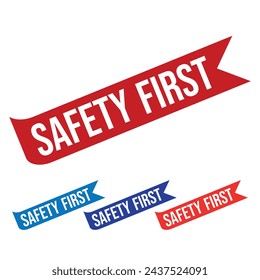 Safety First Rubber stamp Design art Illustration 