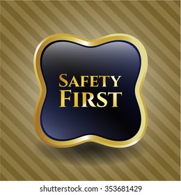Seguridad Primer emblema brillante