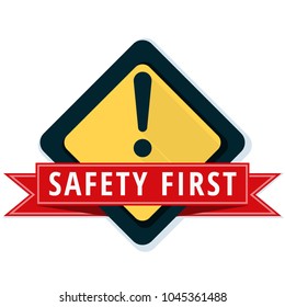 Safety First Sign Illustration Stock Vector (Royalty Free) 1045361488