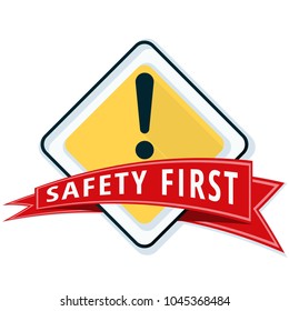 Safety First Sign illustration