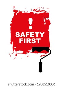 primer signo de seguridad. icono de vector