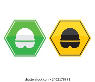 Safety first sign vector illustration. Icon, symbol, security, construction, industrial, hazard, builder, warning tape, beware, risk. Can use for infographic, banner, poster, web design.