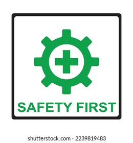 ilustraciones del vector de primer signo de seguridad