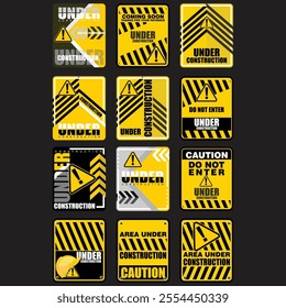 Safety First and work safe, sign vector