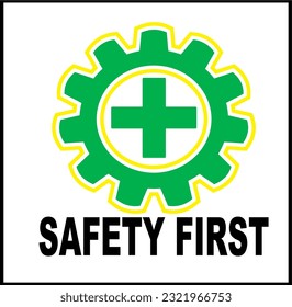 safety firts logo in vector art style