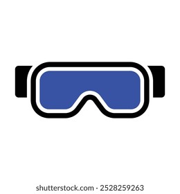 Safety Glass icon, Vector graphics