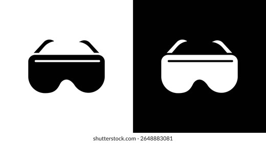Safety glasses icon of a flat style vector