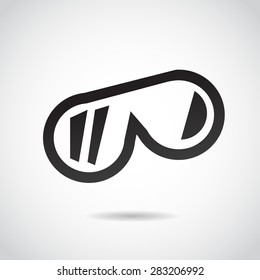 Safety glasses icon isolated on white background. Vector art.