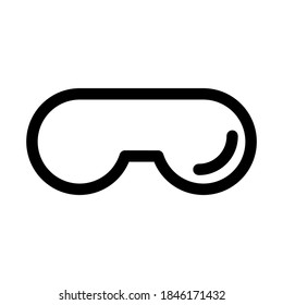 safety glasses icon or logo isolated sign symbol vector illustration - high quality black style vector icons
