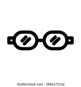 safety glasses icon or logo isolated sign symbol vector illustration - high quality black style vector icons
