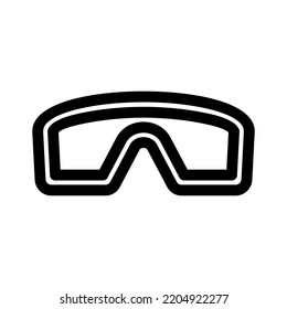 safety glasses icon or logo isolated sign symbol vector illustration - high quality black style vector icons
