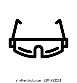 safety glasses icon or logo isolated sign symbol vector illustration - high quality black style vector icons
