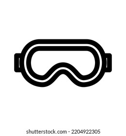 safety glasses icon or logo isolated sign symbol vector illustration - high quality black style vector icons
