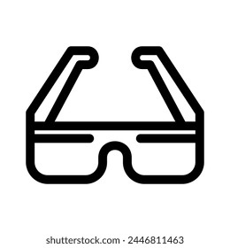 safety glasses icon or logo isolated sign symbol vector illustration - high quality black style vector icons
