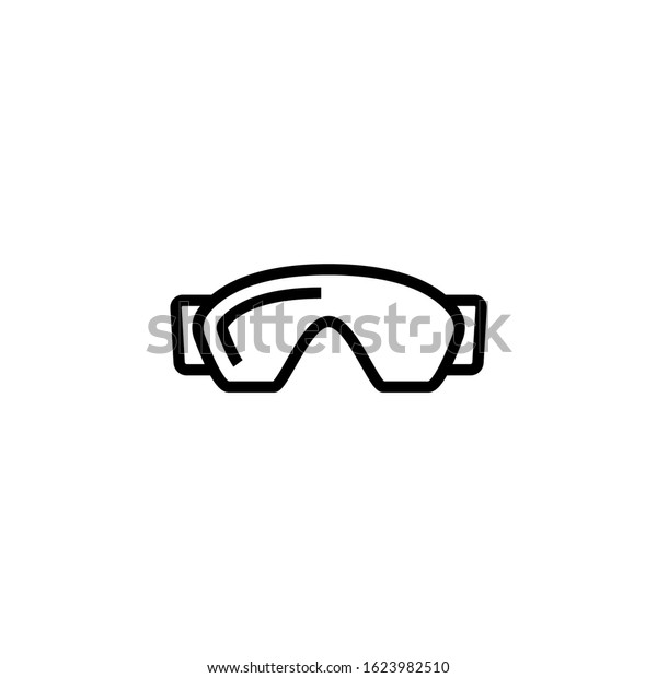 Safety Glasses Icon Outline Lineart Style 스톡 벡터로열티 프리 1623982510 Shutterstock 5315