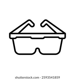 safety glasses icon vector design template simple and clean