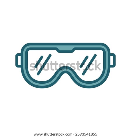safety glasses icon vector design template simple and clean