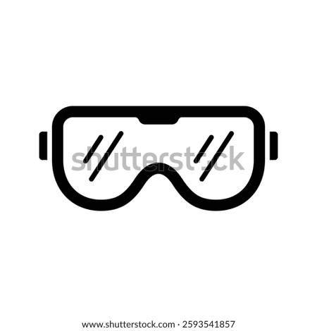safety glasses icon vector design template simple and clean