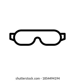 safety glasses icon. Workwear Eye Safety Equipment Design. vector illustration