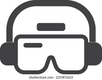 safety glasses illustration in minimal style isolated on background