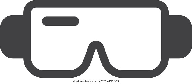 safety glasses illustration in minimal style isolated on background