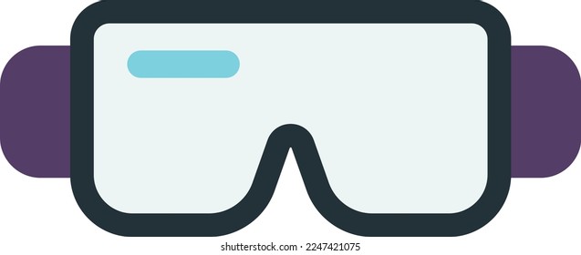 safety glasses illustration in minimal style isolated on background