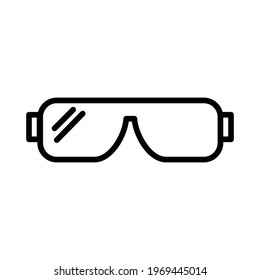 Safety Glasses For Industrial Icon Vector Sign And Symbols.
