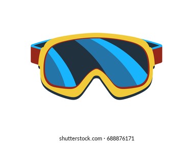 Safety glasses isolated vector icon. Outdoor activity, nature traveling equipment element.