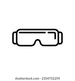 Safety glasses line icon. Protective eyewear linear style sign for mobile concept and web design.