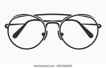 Safety Glasses silhouette icon vector