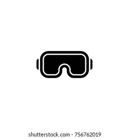 safety glasses vector icon