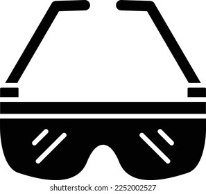 Safety Glasses vector icon. Can be used for printing, mobile and web applications.