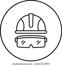 Safety Glasses vector icon. Can be used for printing, mobile and web applications.