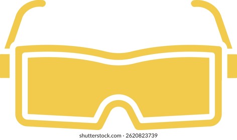 Safety Glasses vector icon. Can be used for printing, mobile and web applications.