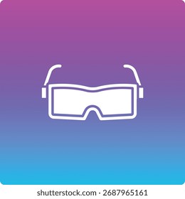 Icono de Vector de gafas de seguridad. Se puede utilizar para aplicaciones de impresión, móviles y de Web.