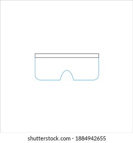 safety glasses. Vector illustration for web and mobile design.