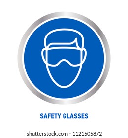 safety glasses vector symbol