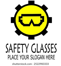 SAFETY GLASSES VEKTOR PLACE YOUR SLOGAN HERE