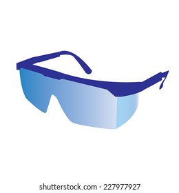 Safety glasses.vector