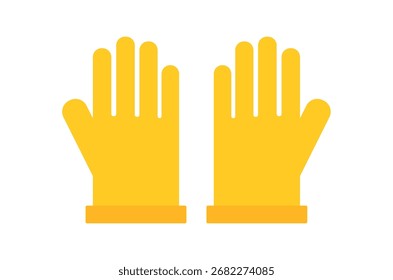 Icono de látex de mano de goma de Vector de guante de seguridad. Médico guante de seguridad médico médico protector hospital protección