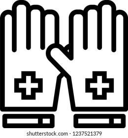 safety gloves icon