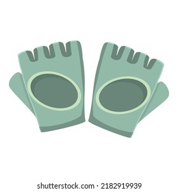 Safety gloves icon cartoon vector. Keeper hand. Ski mobile