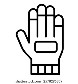 Safety Gloves icon line vector illustration