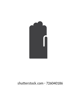 Safety gloves icon vector, filled flat sign, solid pictogram isolated on white. Symbol, logo illustration.