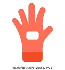 Safety gloves icon for web, app, infographic, etc