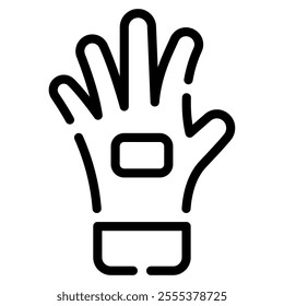 Safety gloves icon for web, app, infographic, etc