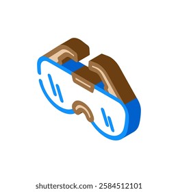 safety goggles bleach isometric icon vector. safety goggles bleach sign. isolated symbol illustration