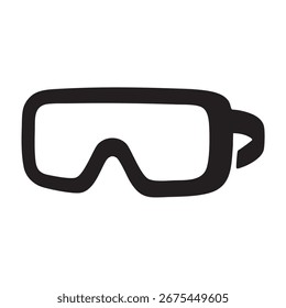 Safety goggles for eye protection vector